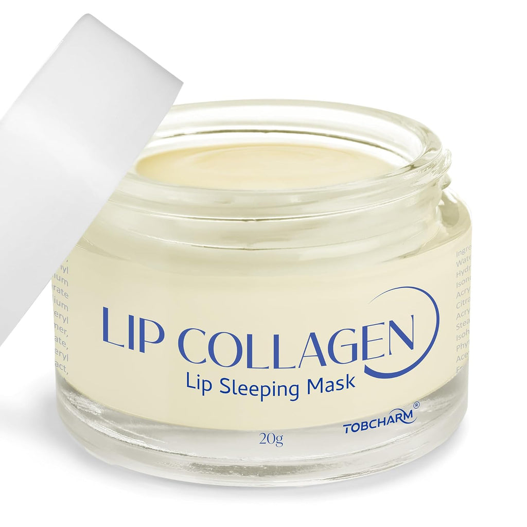 Lip Sleeping Mask (20g), Collagen Lip Mask Overnight, Lip Plumper with Tobcharm Lip Sleeping Mask (20g), Collagen Lip Mask Overnight, Lip Plumper with Tobcharm