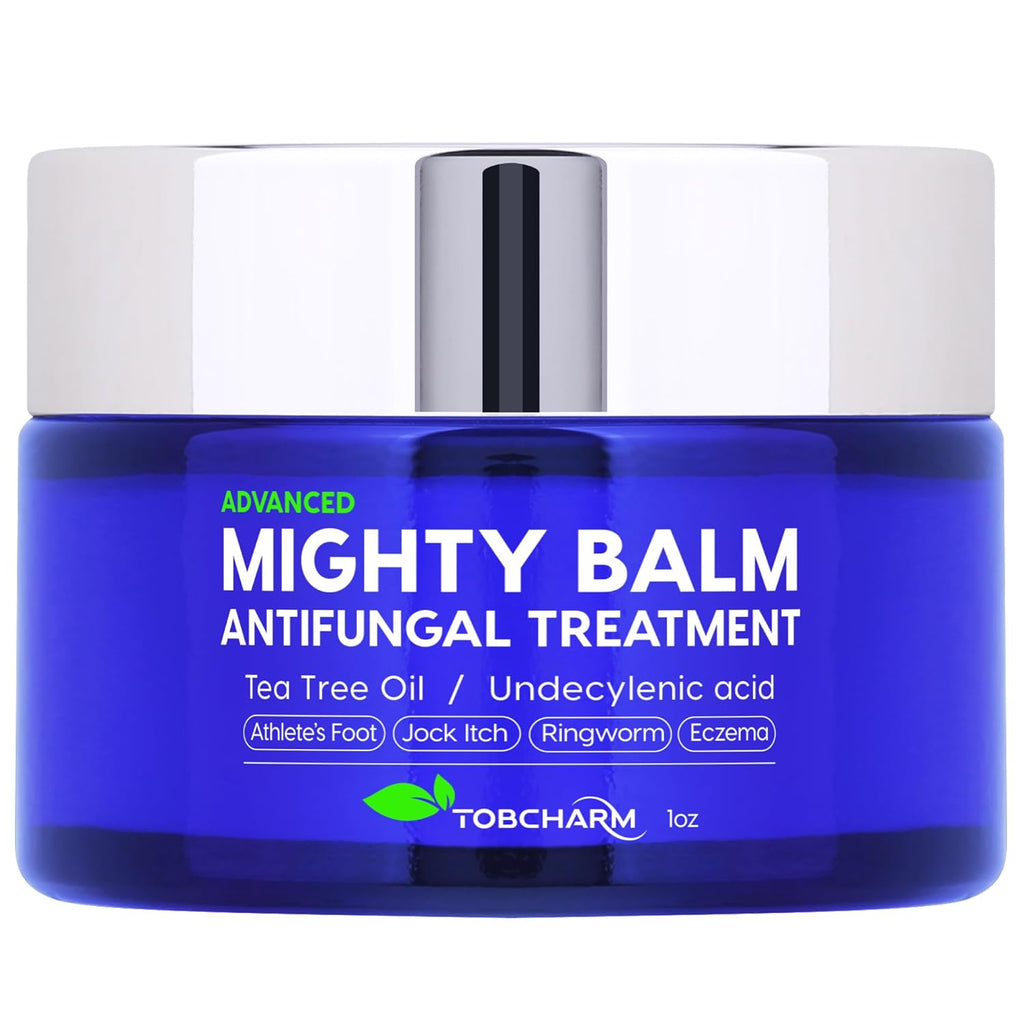 Tobcharm Antifungal Cream with Tea Tree Oil for Ringworm, Jock Itch, Athlete’s Foot, and Fungal Skin Infections – Anti-Fungal Foot Cream for Fast Relief and Healing