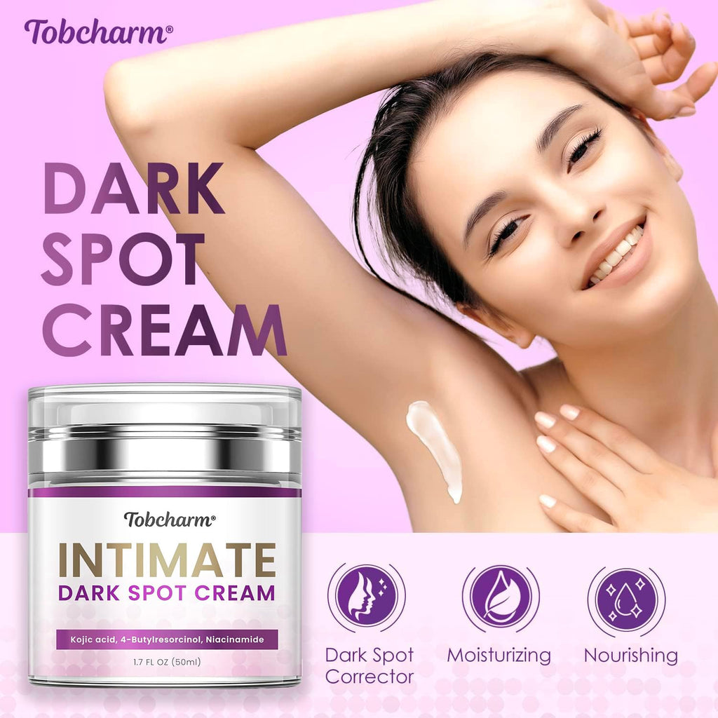 Skin Bleaching Cream for Intimate Areas - Skin Whitening and Lightening Cream, Dark Spot Corrector for Inner Thigh, Bikini Line, Underarms, and Sensitive Areas
