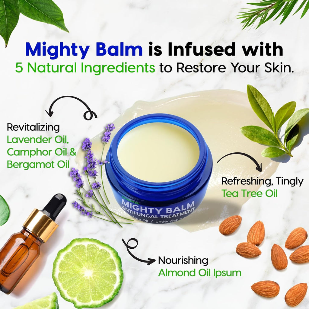 Tobcharm Antifungal Cream with Tea Tree Oil for Ringworm, Jock Itch, Athlete’s Foot, and Fungal Skin Infections – Anti-Fungal Foot Cream for Fast Relief and Healing
