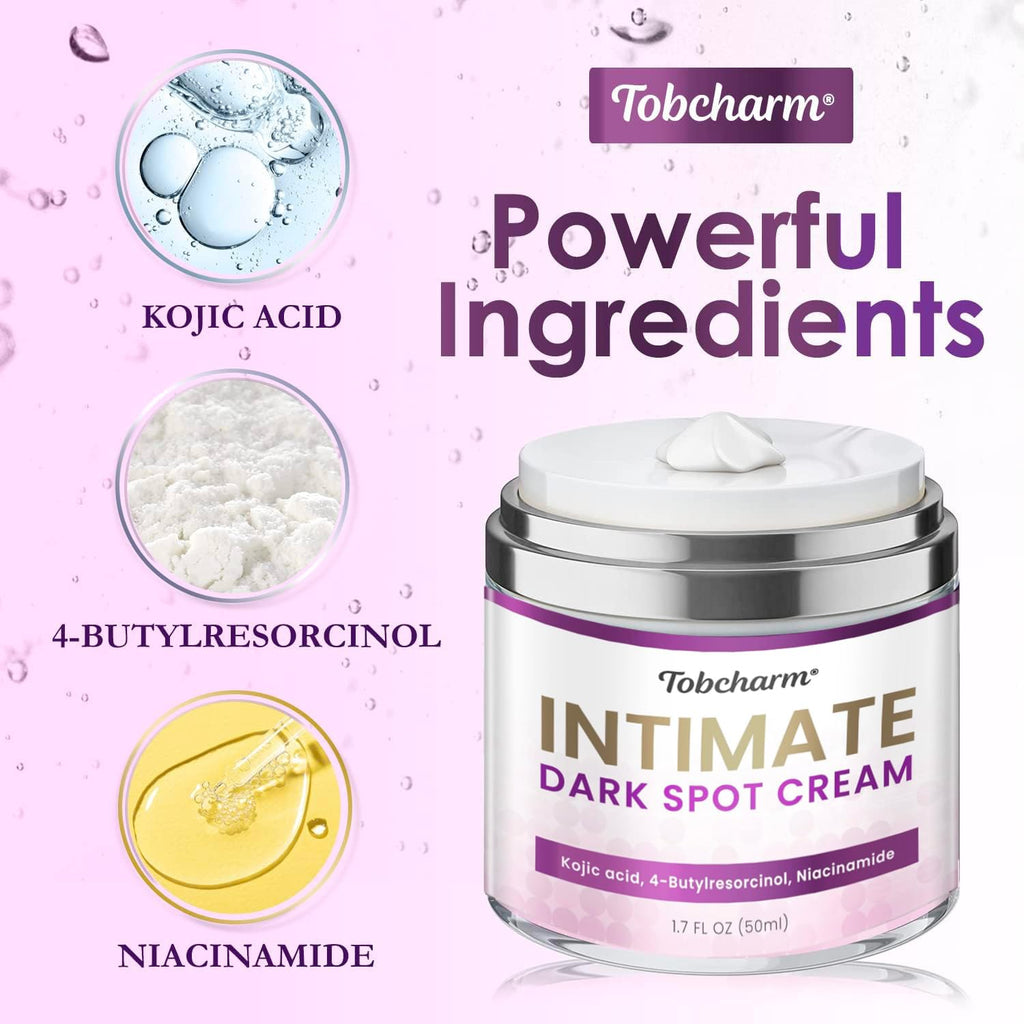 Skin Bleaching Cream for Intimate Areas - Skin Whitening and Lightening Cream, Dark Spot Corrector for Inner Thigh, Bikini Line, Underarms, and Sensitive Areas