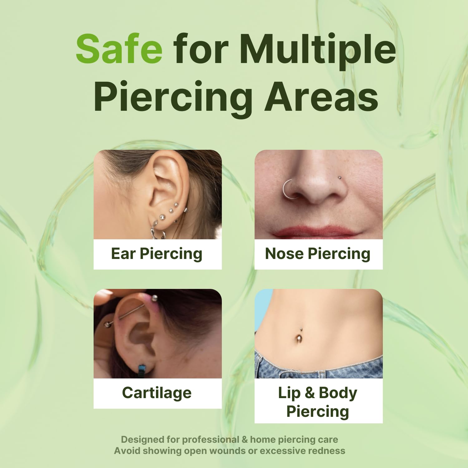 Tobcharm Piercing Bump Solution – Piercing Bump for Ear, Nose & Body – Soothes Keloid Bumps, Reduces Redness & Irritation, Promotes Healing – 15ml